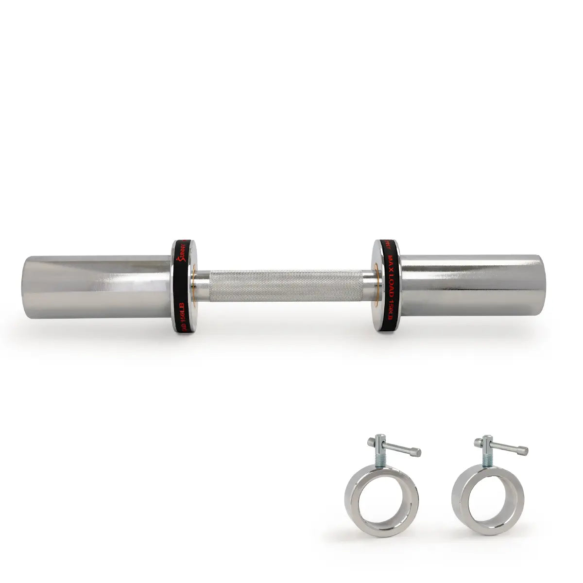 Sunny Health & Fitness Olympic Dumbbell Bar - 16" & 20"