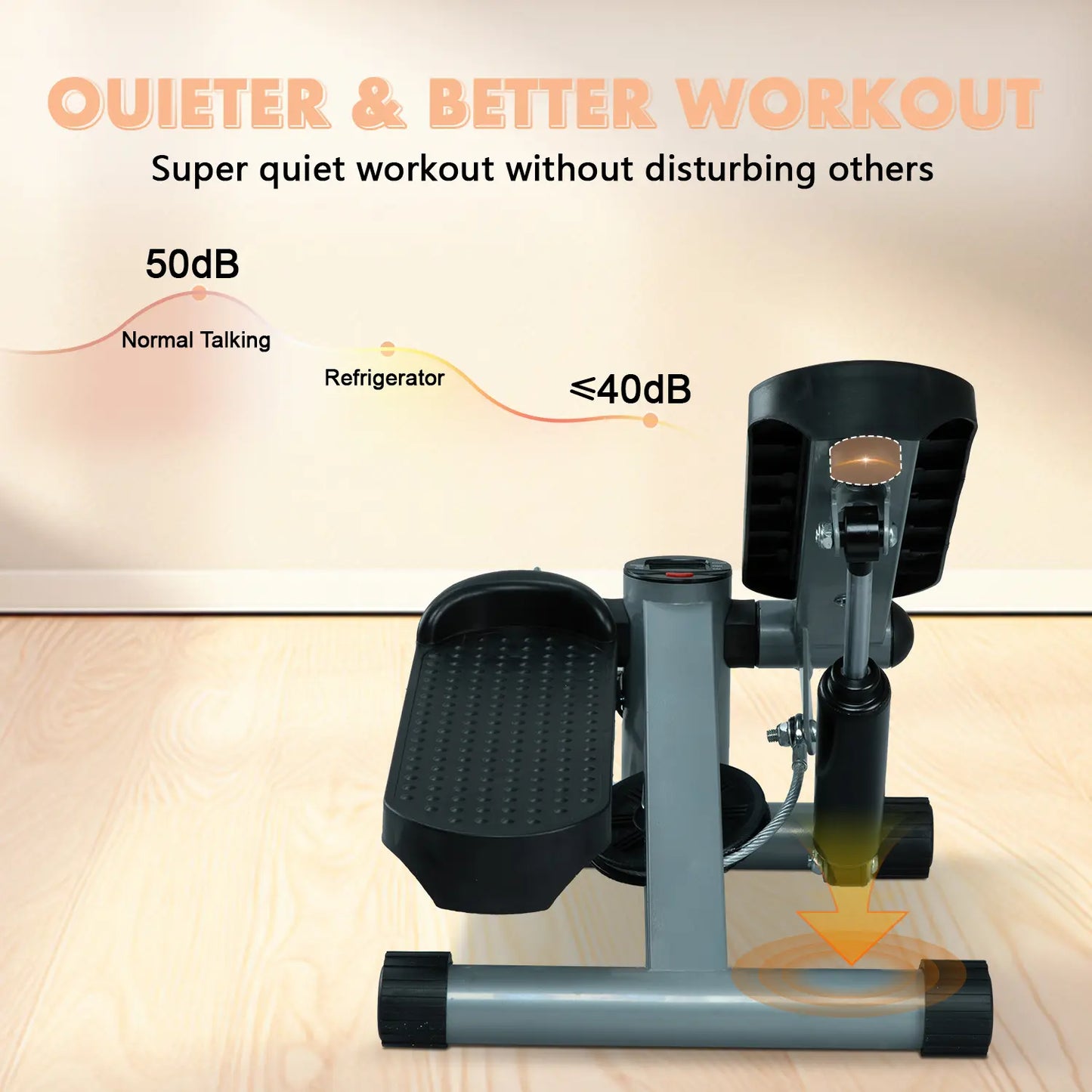 Stair Stepper Machine, Mini Stair Steppers with Resistance Bands for Exercise at Home, Suitable for Beginner#Summervibes Summervibes