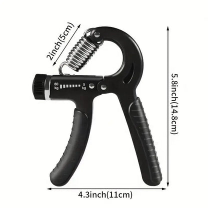 Hand Grip Strengthener Kit Forearm Grip Adjustable Resistance Hand Gripper, Gripper ,Forearm Veins,Finger Exerciser, Finger Stretcher,Grip Ring Stress Relief Grip Ball for Athletes,Portable Home Gym Hand Strength Training Tool Fitness